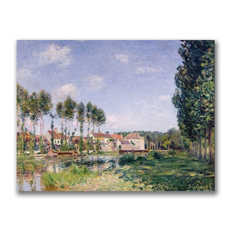 Alfred Sisley 'Banks Of The Loing Moret' Canvas Art,18x24